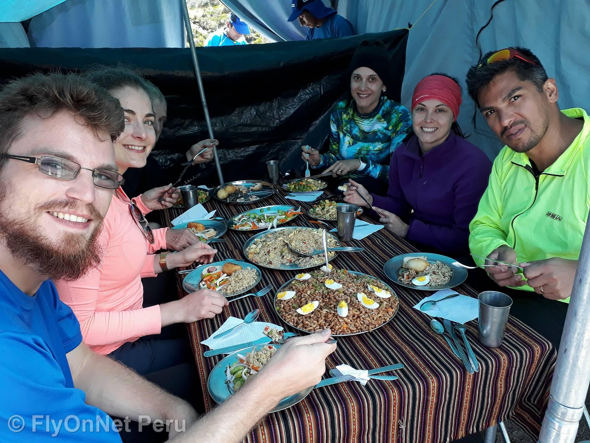 Álbum de fotos: Almuerzo durante el trek, Camino Inca